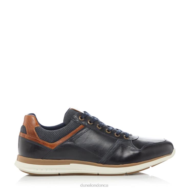 Dune London Thymes Men Lace Up Trainers Navy 2Z0DB867