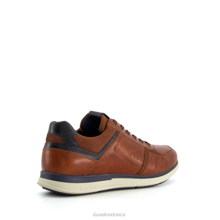 Dune London Thymes Men Wide Fit Lace Up Trainers Tan 2Z0DB888