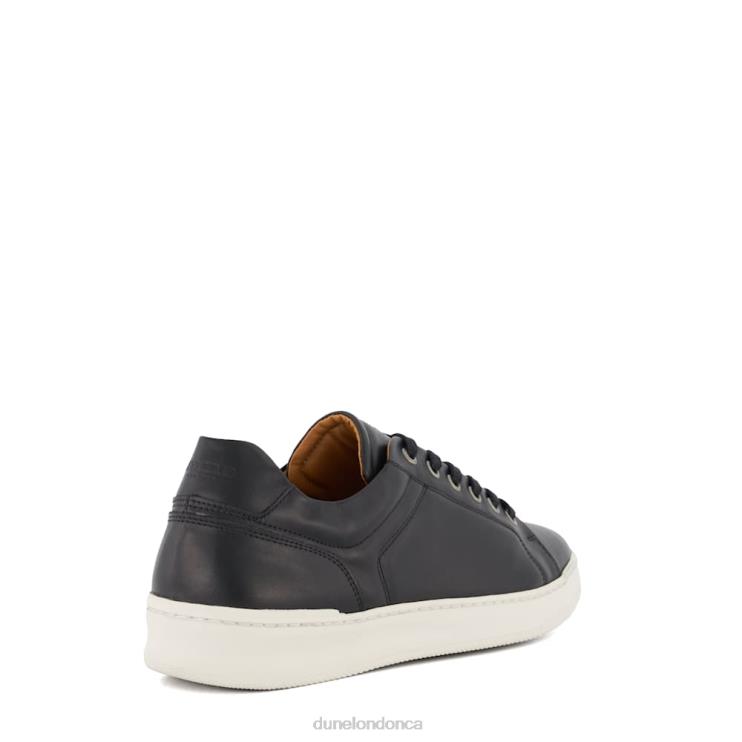 Dune London Toledo Men Leather Lace-Up Trainers Black 2Z0DB819