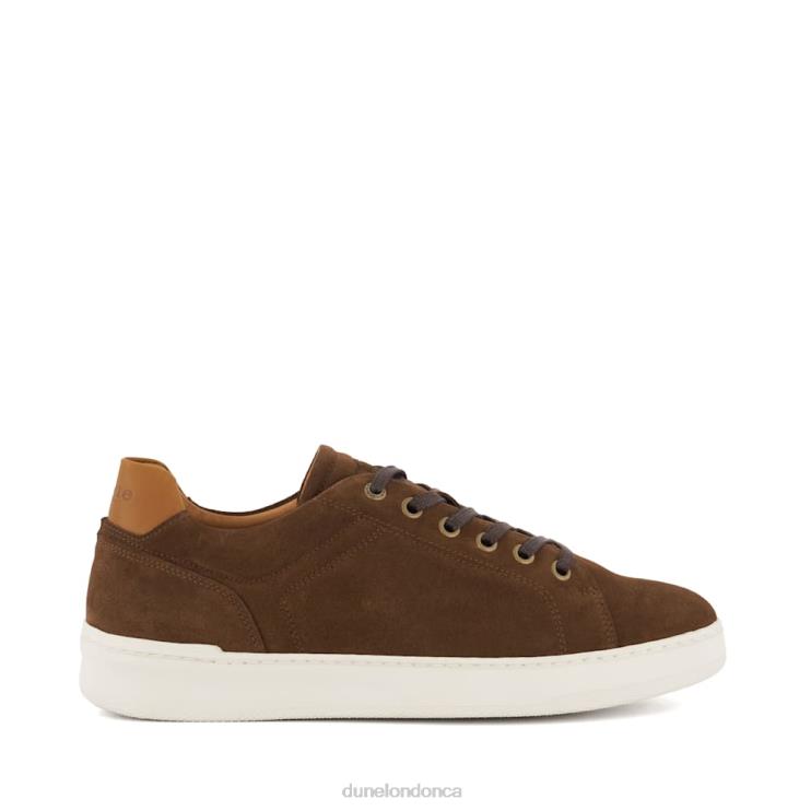 Dune London Toledo Men Suede Lace-Up Trainers Brown 2Z0DB700