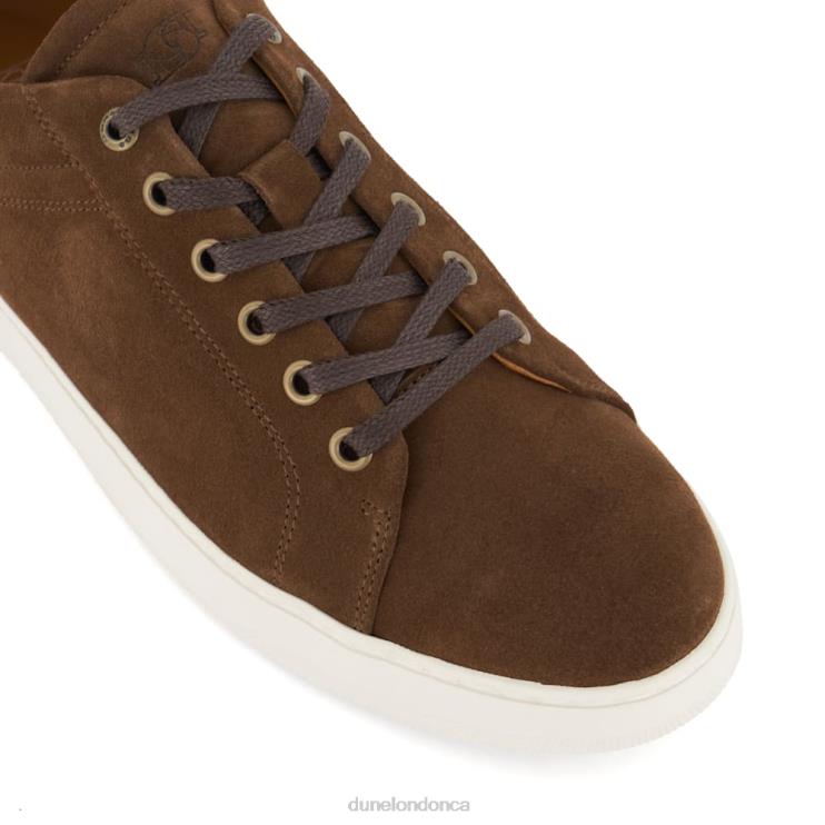 Dune London Toledo Men Suede Lace-Up Trainers Brown 2Z0DB700
