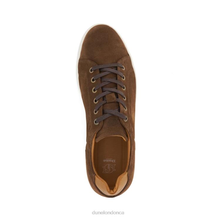 Dune London Toledo Men Suede Lace-Up Trainers Brown 2Z0DB700