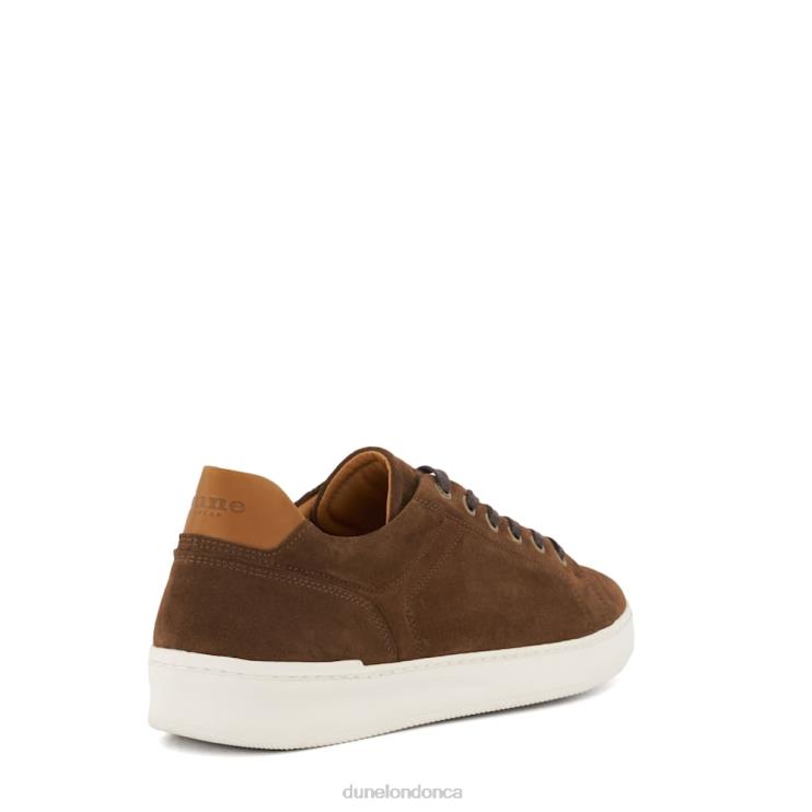Dune London Toledo Men Suede Lace-Up Trainers Brown 2Z0DB700
