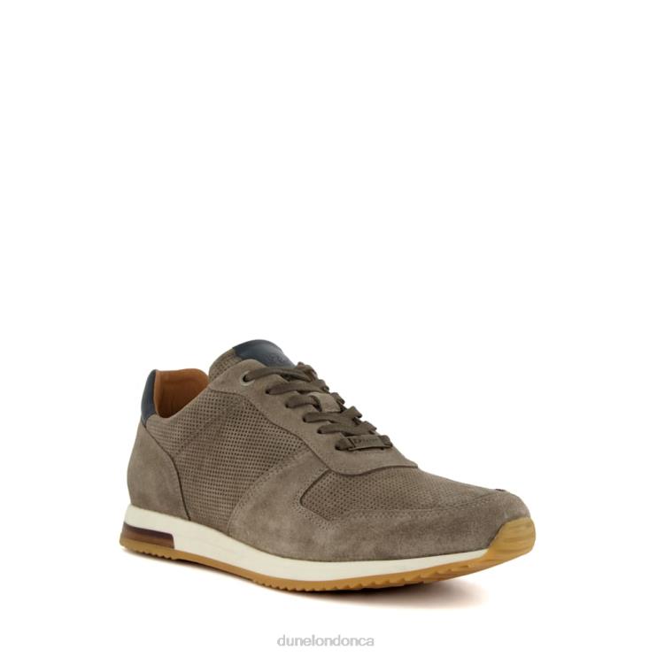 Dune London Trilogy Men Lace-Up Runner Trainers Grey 2Z0DB722