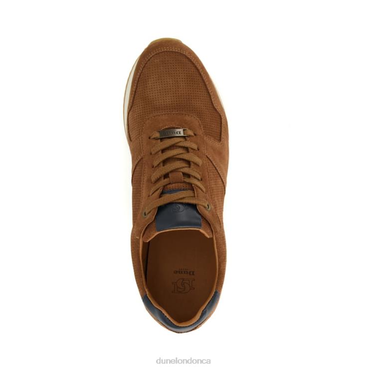 Dune London Trilogy Men Lace-Up Runner Trainers Tan 2Z0DB721