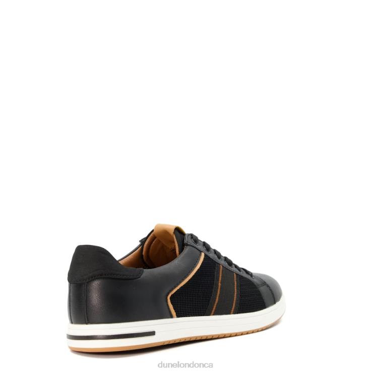 Dune London True Men Stripe Panel Trainers Black 2Z0DB830