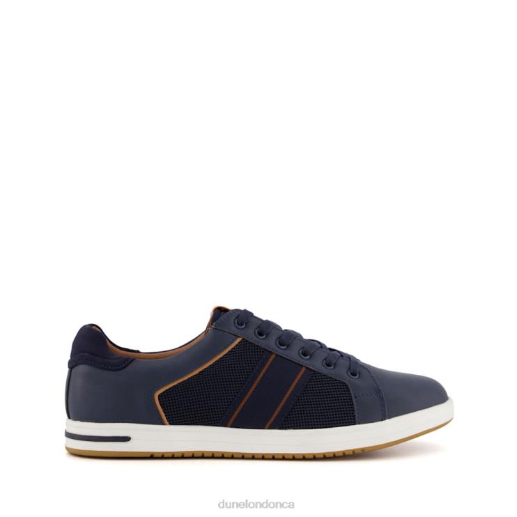 Dune London True Men Stripe Panel Trainers Navy 2Z0DB812