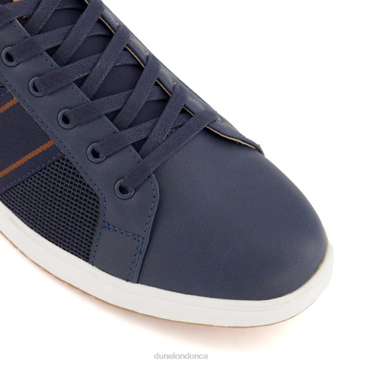 Dune London True Men Stripe Panel Trainers Navy 2Z0DB812