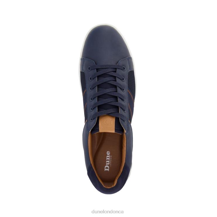 Dune London True Men Stripe Panel Trainers Navy 2Z0DB812
