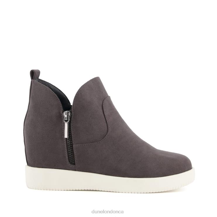 Dune London Elesha Women Zip Detail Ankle Boots Grey 2Z0DB575