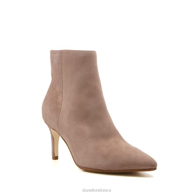 Dune London Obsessive 2 Women Kitten Heel Pointed Toe Ankle Boots Taupe 2Z0DB307