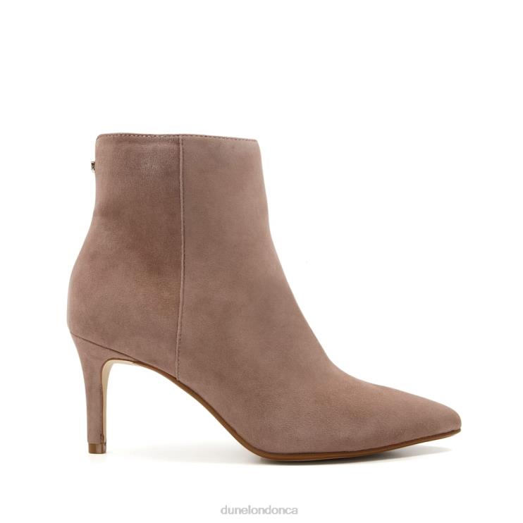 Dune London Obsessive 2 Women Kitten Heel Pointed Toe Ankle Boots Taupe 2Z0DB307