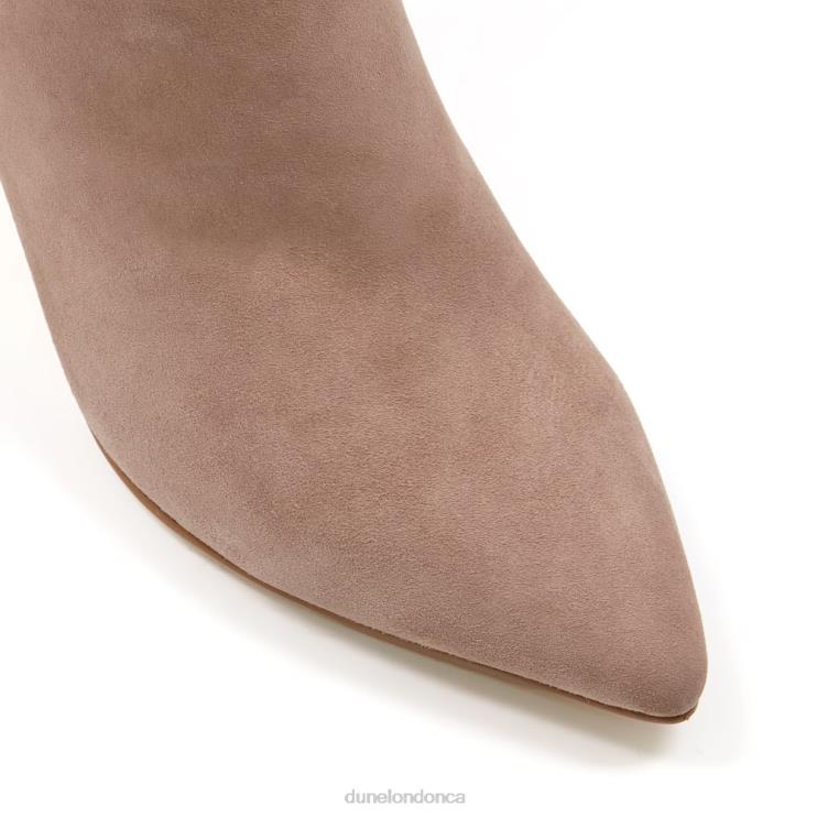 Dune London Obsessive 2 Women Kitten Heel Pointed Toe Ankle Boots Taupe 2Z0DB307
