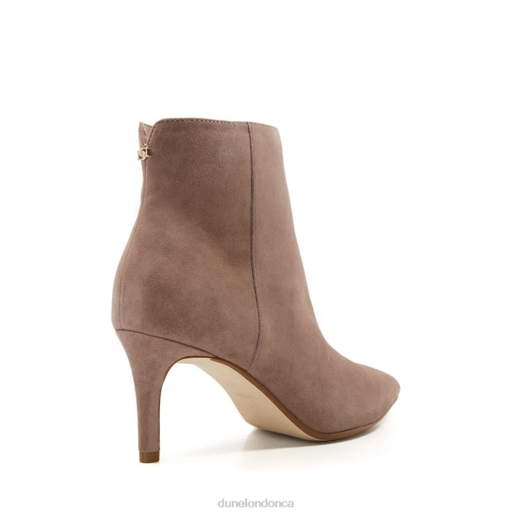 Dune London Obsessive 2 Women Kitten Heel Pointed Toe Ankle Boots Taupe 2Z0DB307