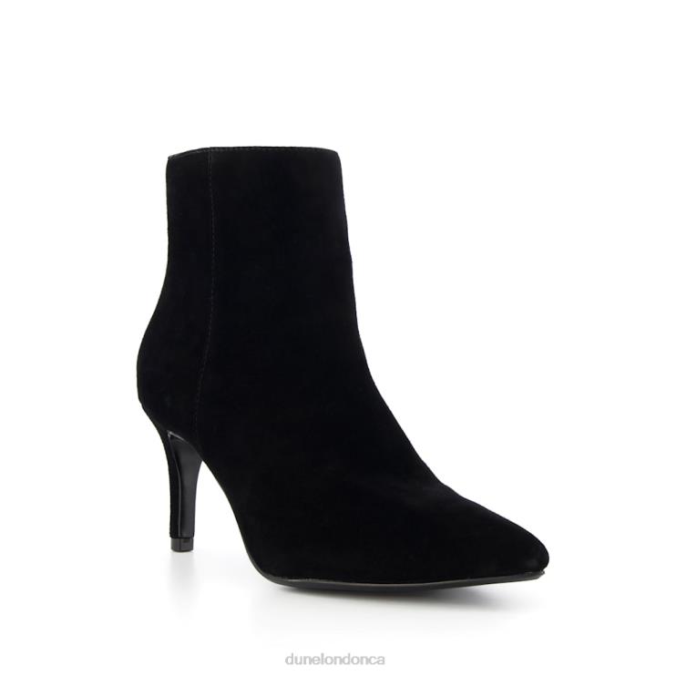 Dune London Obsessive 2 Women Suede Mid-Heel Ankle Boots Black 2Z0DB362