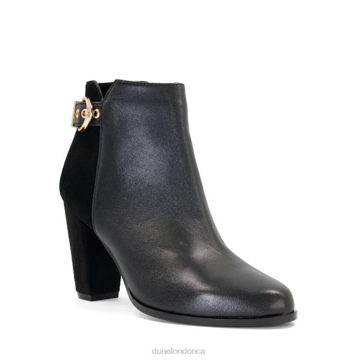 Dune London Olla Women Buckle Detailed Heeled Ankle Boots Black 2Z0DB440