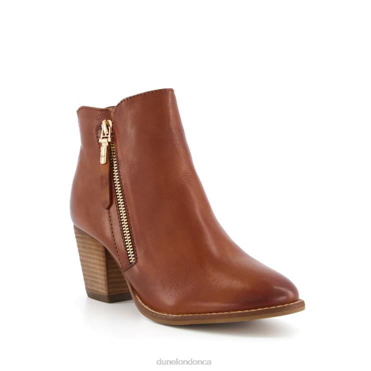 Dune London Paice Women Western Ankle Boots Tan 2Z0DB383