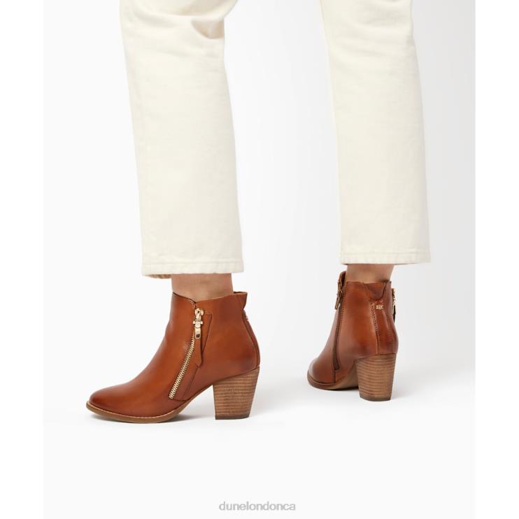 Dune London Paice Women Western Ankle Boots Tan 2Z0DB383