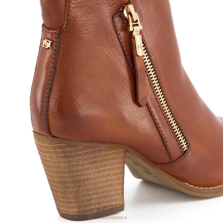 Dune London Paice Women Western Ankle Boots Tan 2Z0DB383