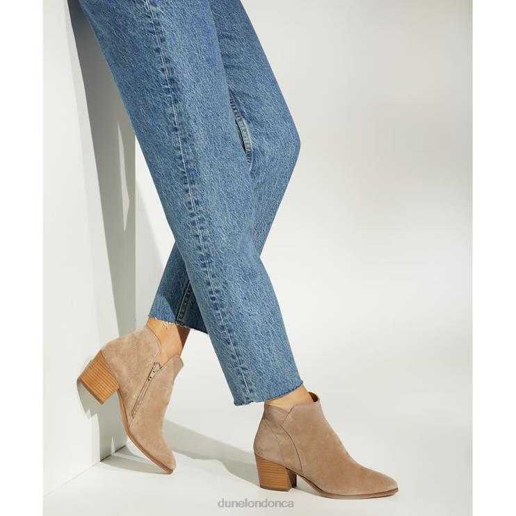 Dune London Parlor Women Heeled Suede Ankle Boots Sand 2Z0DB527
