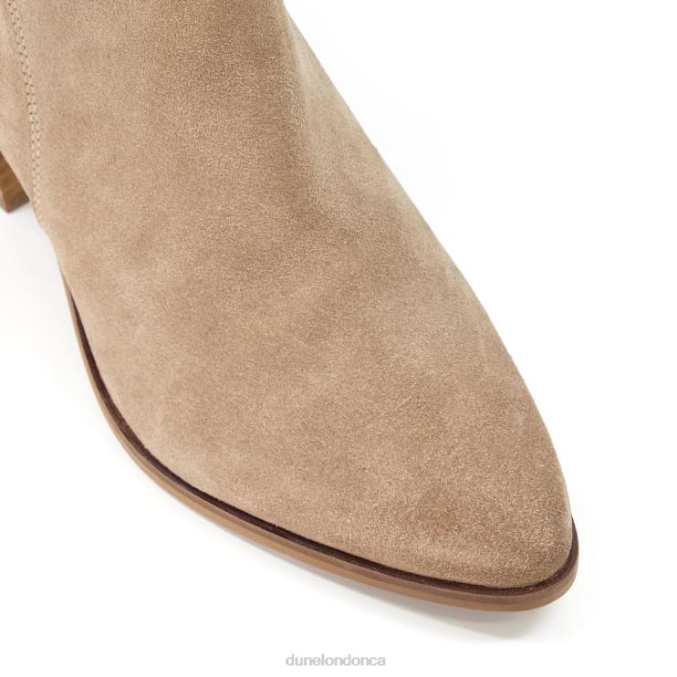 Dune London Parlor Women Heeled Suede Ankle Boots Sand 2Z0DB527
