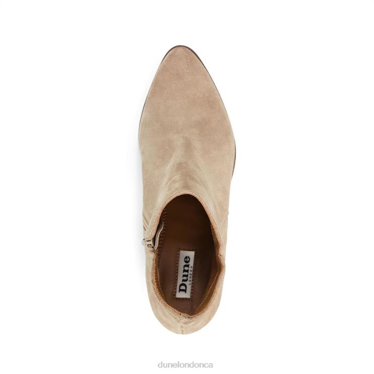 Dune London Parlor Women Heeled Suede Ankle Boots Sand 2Z0DB527