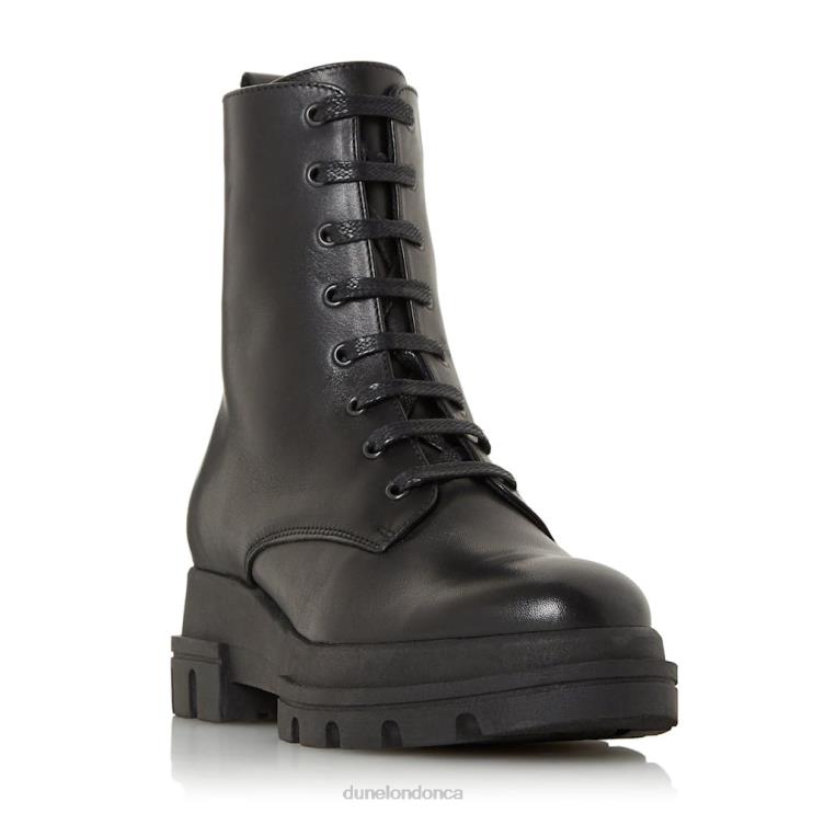 Dune London Parque Women Chunky Outsole Lace Up Ankle Boots Black 2Z0DB652