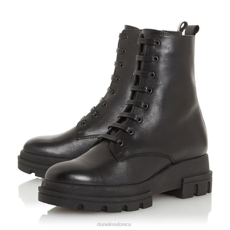 Dune London Parque Women Chunky Outsole Lace Up Ankle Boots Black 2Z0DB652