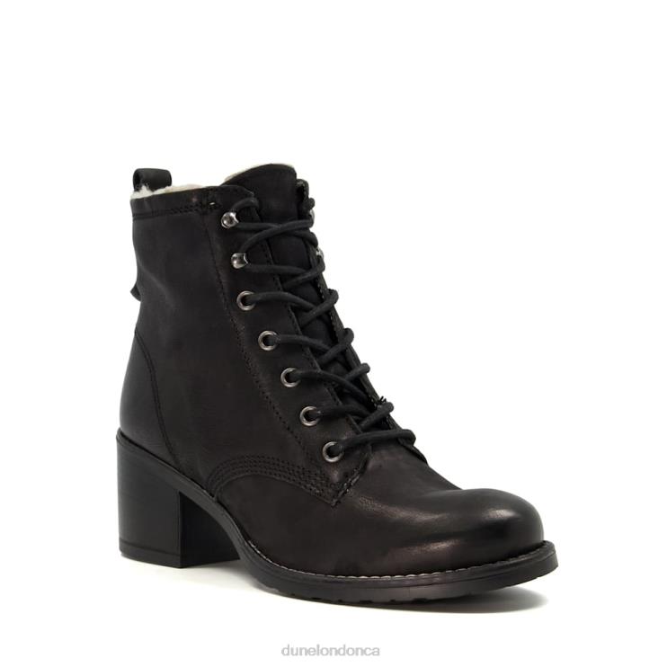 Dune London Patsie D Women Lined Leather Block-Heel Ankle Boots Black 2Z0DB414