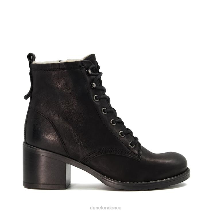 Dune London Patsie D Women Lined Leather Block-Heel Ankle Boots Black 2Z0DB414