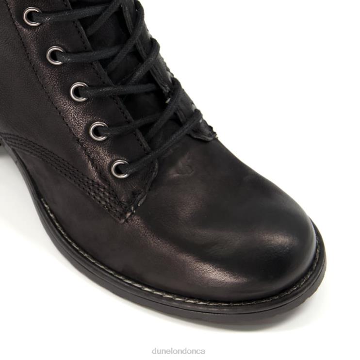 Dune London Patsie D Women Lined Leather Block-Heel Ankle Boots Black 2Z0DB414