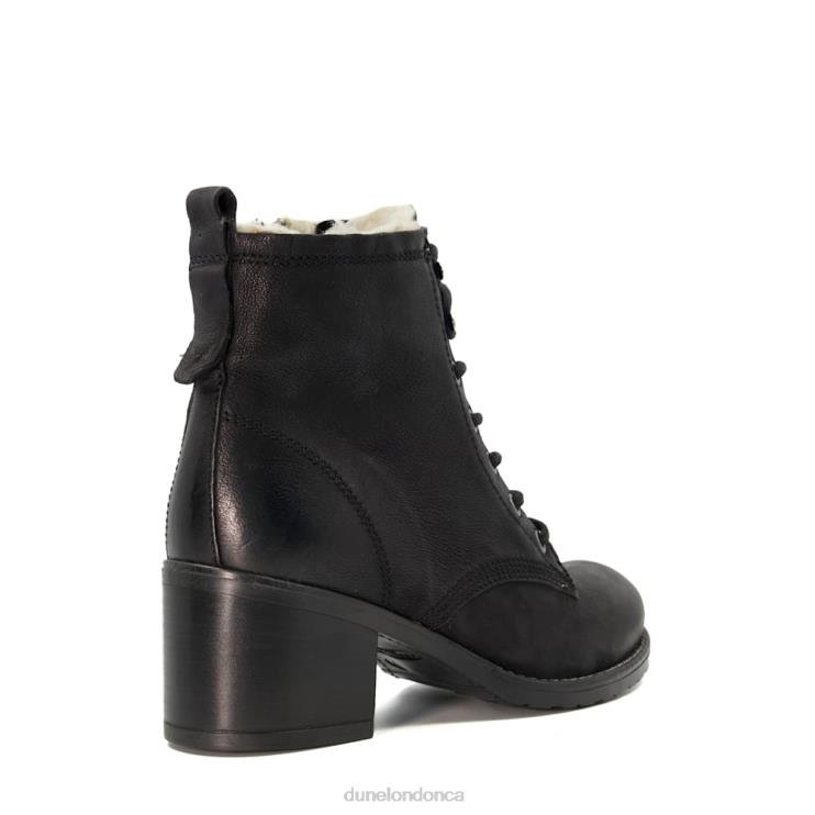 Dune London Patsie D Women Lined Leather Block-Heel Ankle Boots Black 2Z0DB414