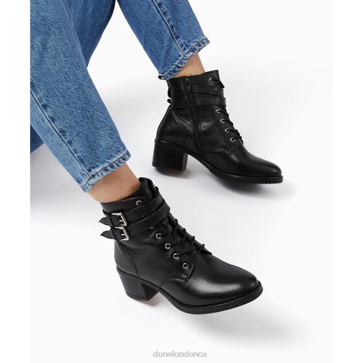 Dune London Paxan Women Wide Fit Buckle Detail Ankle Boots Black 2Z0DB642