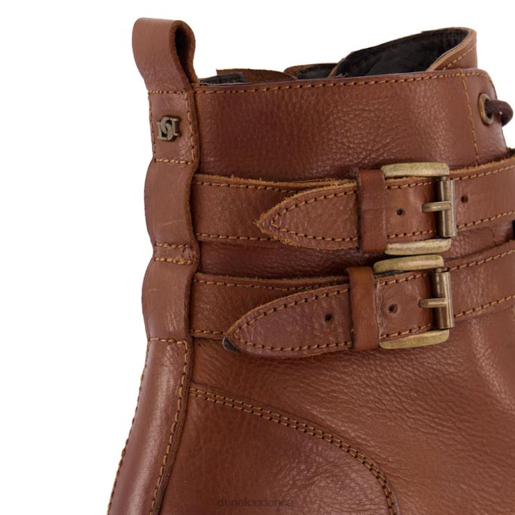Dune London Paxan Women Wide Fit Buckle Detail Ankle Boots Tan 2Z0DB358
