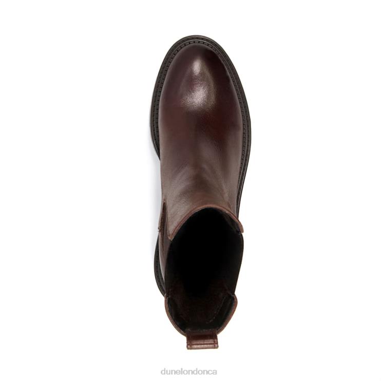 Dune London Picture Women Leather Cleated Biker Boots Brown 2Z0DB314