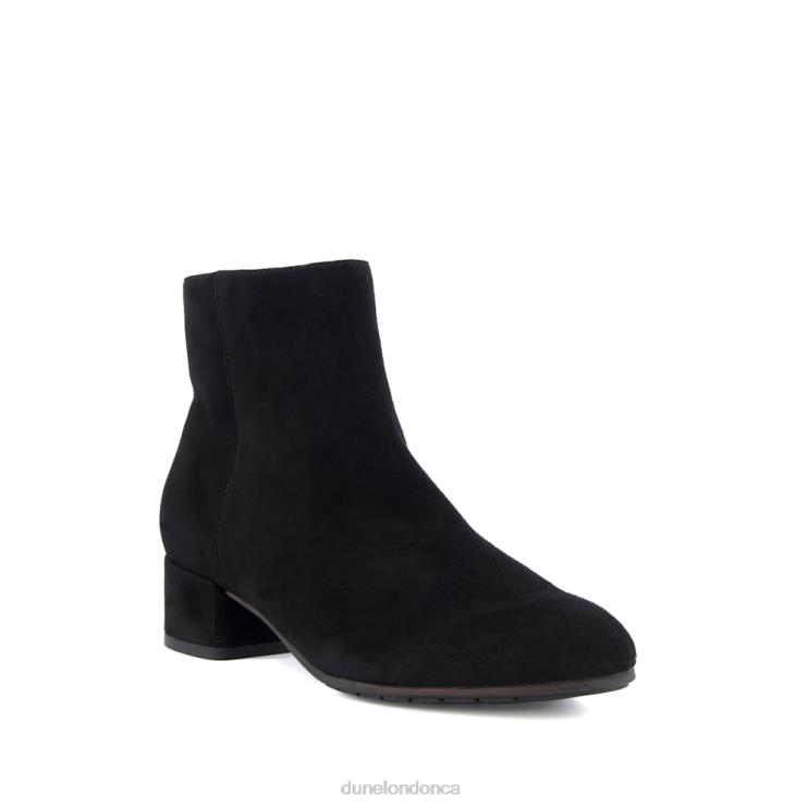 Dune London Pippie Women Low-Heel Suede Ankle Boots Black 2Z0DB367
