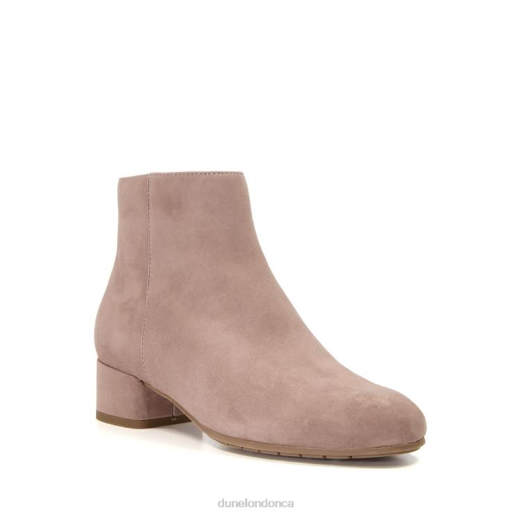 Dune London Pippie Women Low-Heel Suede Ankle Boots Taupe 2Z0DB495