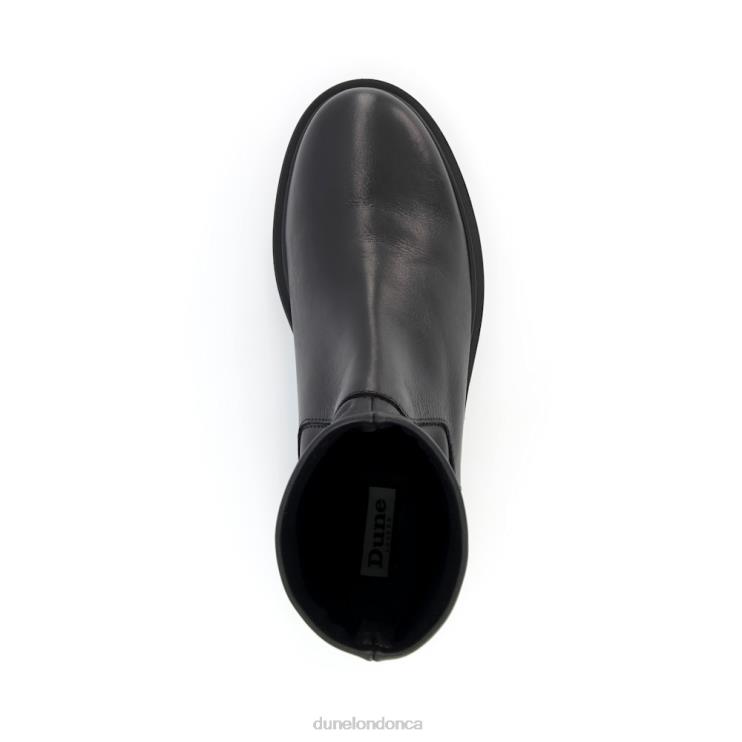 Dune London Putneys Women Stretch Leather Sock Boots Black 2Z0DB379