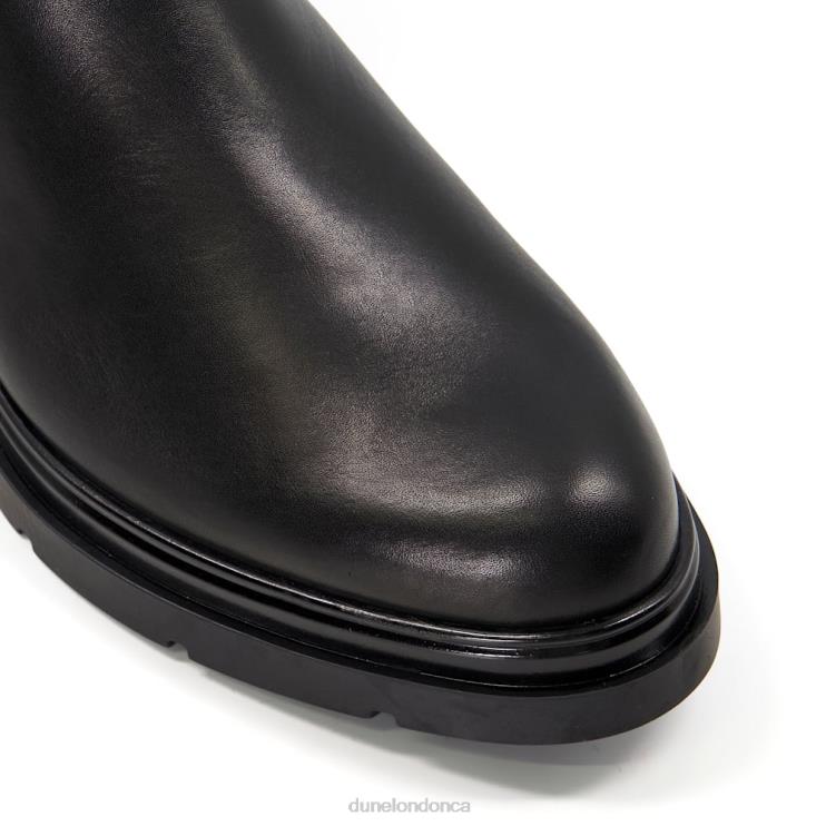 Dune London Pinot Women Leather Chelsea Boots Black 2Z0DB313