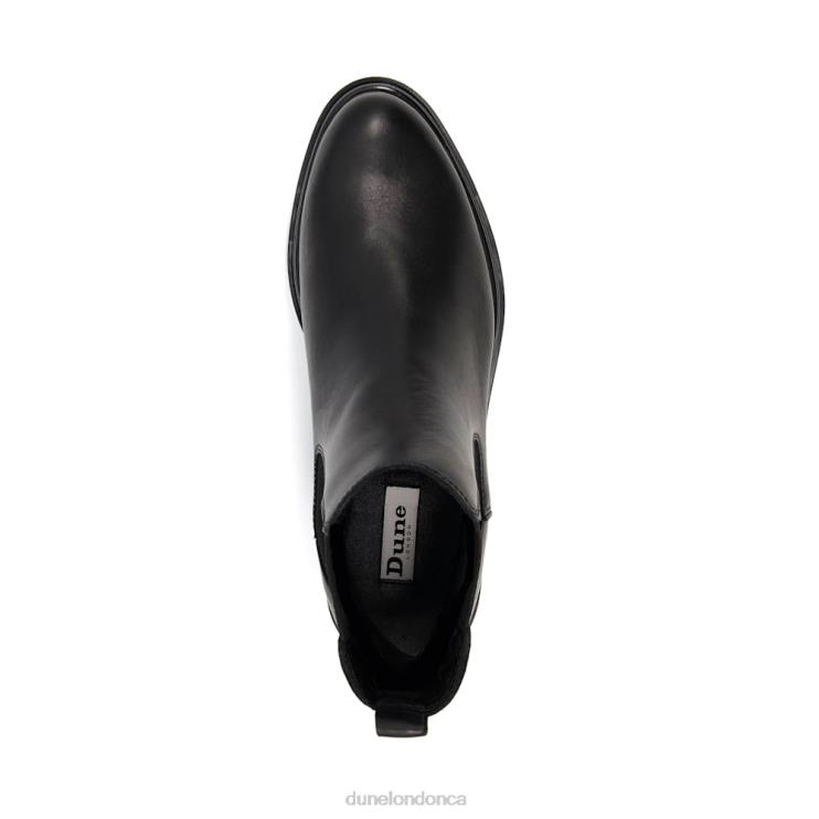 Dune London Pinot Women Leather Chelsea Boots Black 2Z0DB313