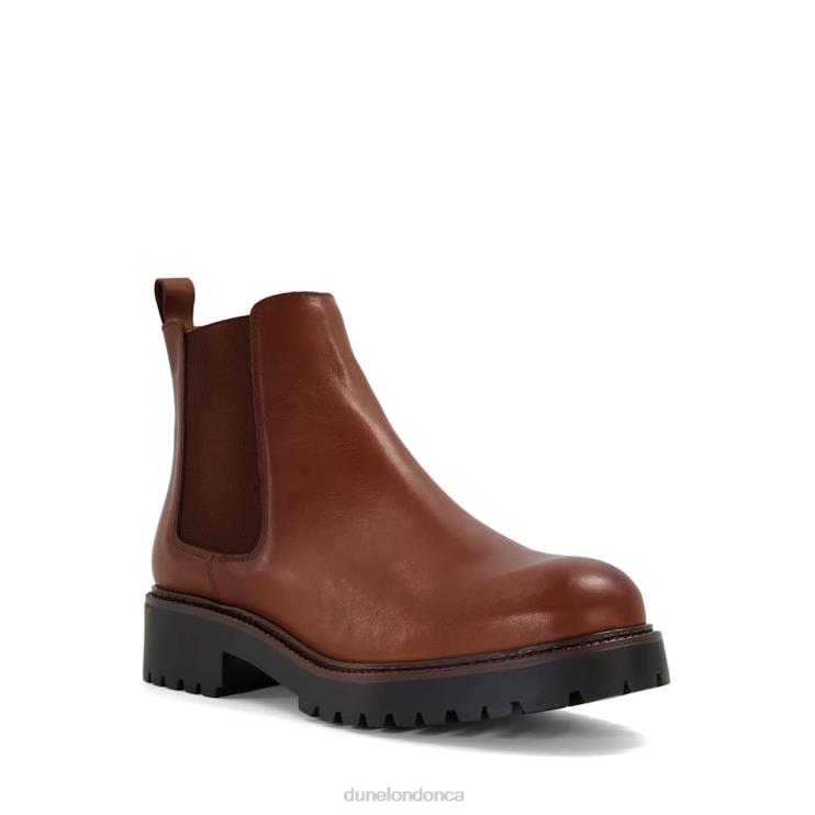 Dune London Porche Women Leather Chelsea Boots Tan 2Z0DB556