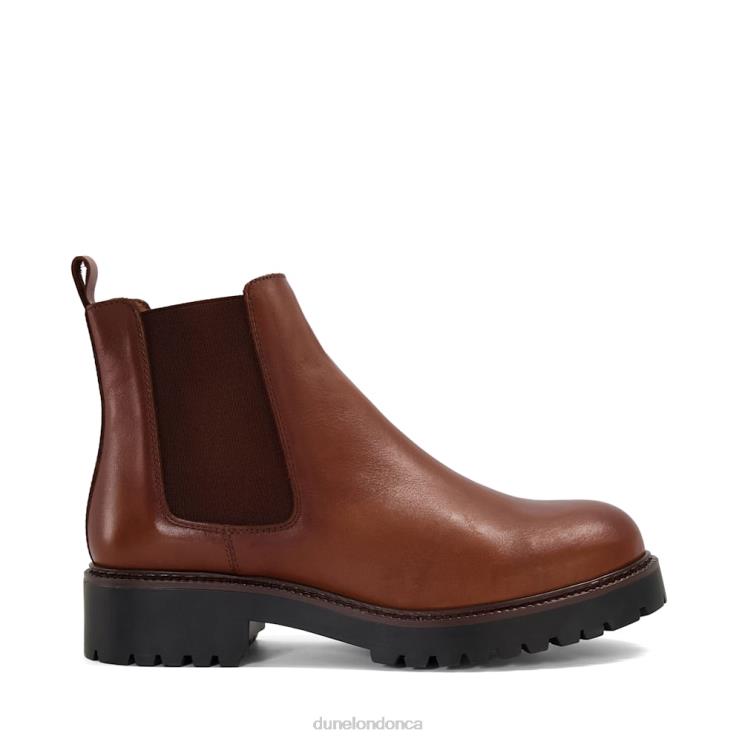 Dune London Porche Women Leather Chelsea Boots Tan 2Z0DB556