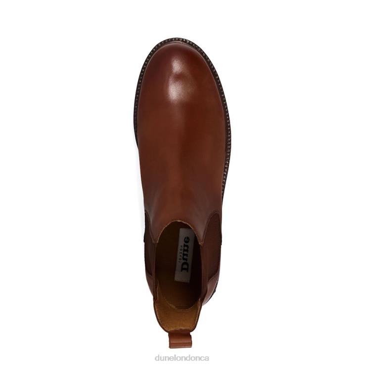 Dune London Porche Women Leather Chelsea Boots Tan 2Z0DB556
