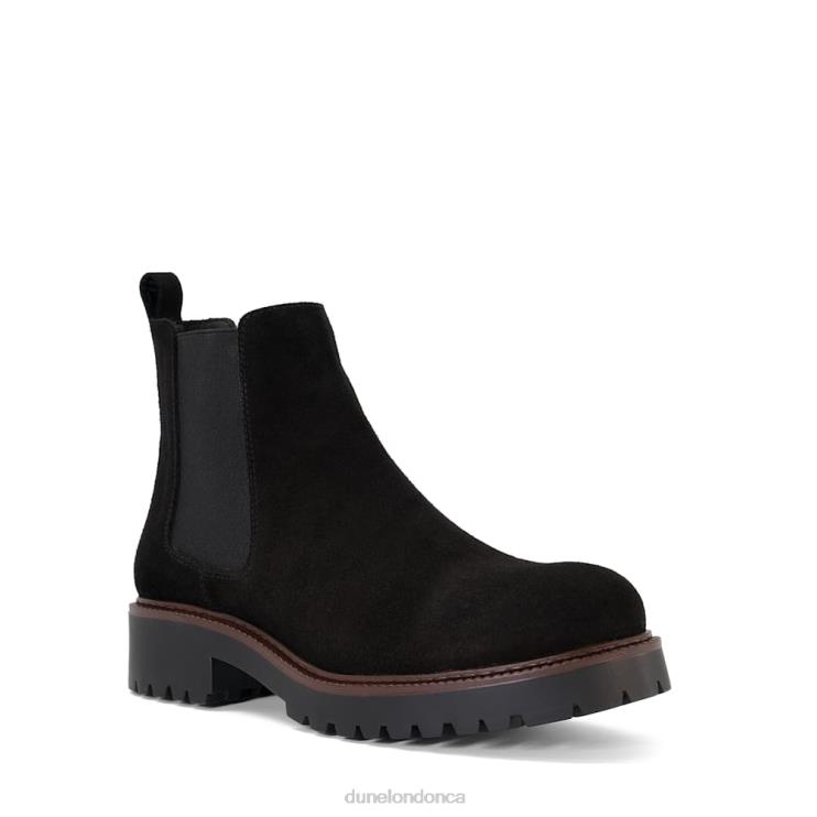 Dune London Porche Women Suede Chelsea Boots Black 2Z0DB279