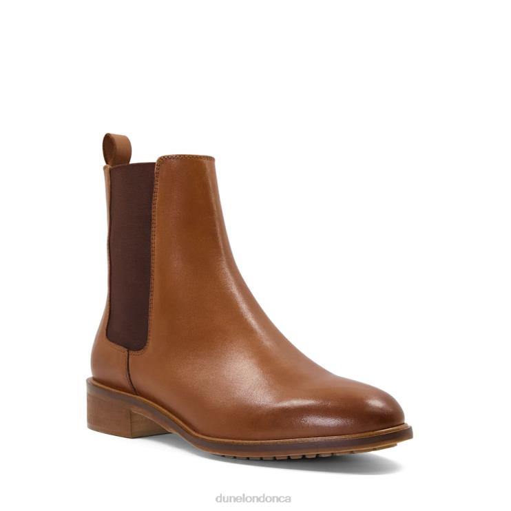 Dune London Portel Women Leather Chelsea Boots Tan 2Z0DB276