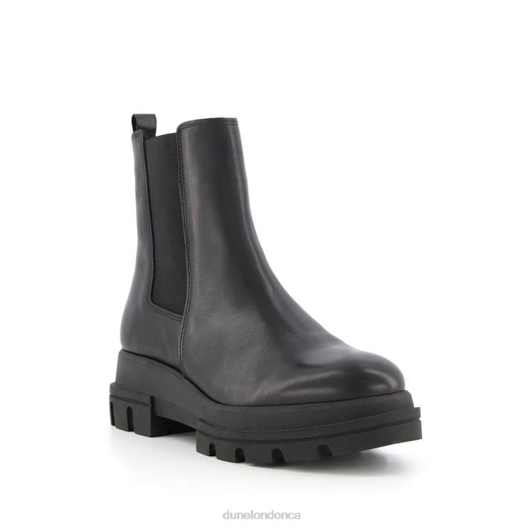 Dune London Provenses Women Leather Chunky Sole Chelsea Boots Black 2Z0DB378
