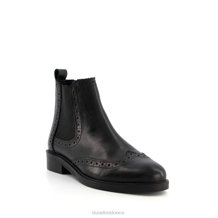 Dune London Quest Women Brogue Detail Chelsea Boots Black 2Z0DB409