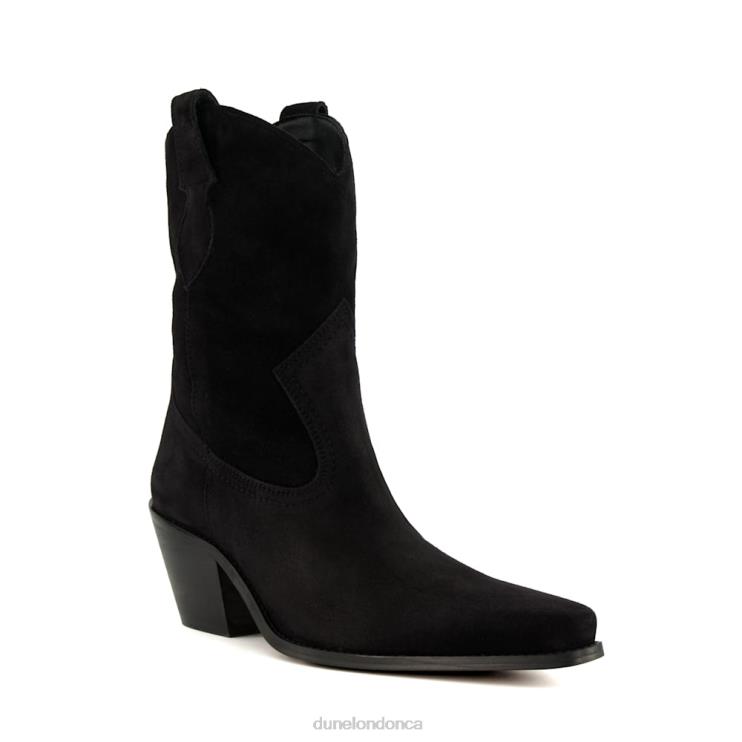 Dune London Pardner Women Heeled Western Boots Black 2Z0DB158