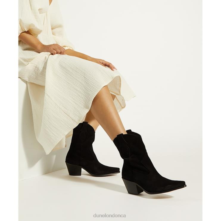 Dune London Pardner Women Heeled Western Boots Black 2Z0DB158