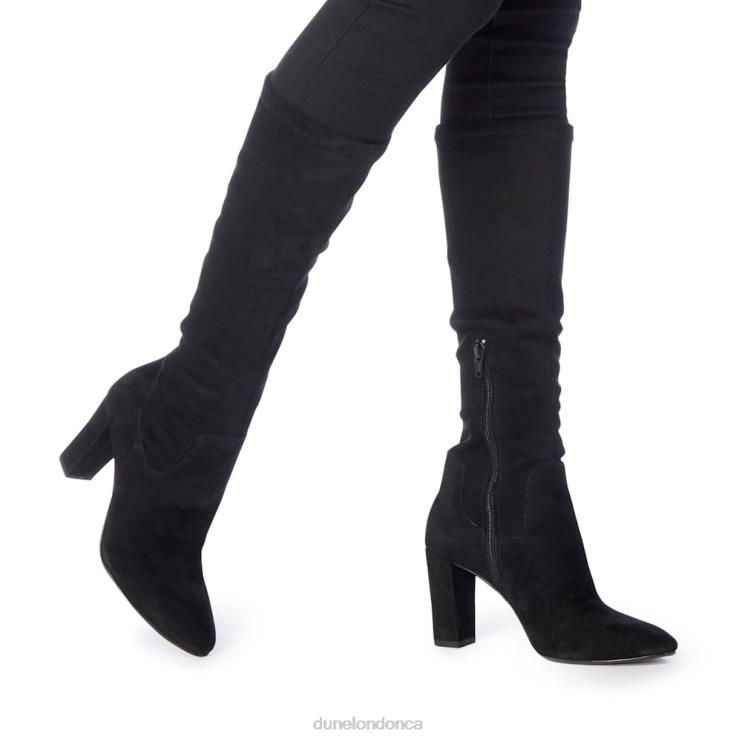 Dune London Siren Women Wide Fit Heeled Knee-High Boots Black 2Z0DB526